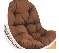 EnxJire Coussin extérieur Coussin épais for chaises d'extérieur: Coussin d'assise et de Dossier for hamacs, fauteuils à Bascule balançoires(Dark Brown,Weight 1.9kg)