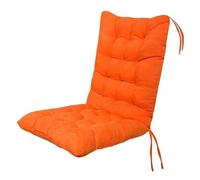 EnxJire Coussin Extérieur de Dossier Doux et Confortable pour Fauteuil Inclinable, Chaise à Bascule, Jardin d'Extérieur, 1 Pièce, 45x100cm, Orange