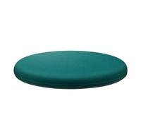 EnxJire Support Coussin Canapé Coussin de Chaise Rond en Mousse à mémoire Forme, Coussin d'assise Coton, Housse Amovible(Green,35x35cm)