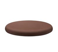 EnxJire Support Coussin Canapé Coussin de Chaise Rond en Mousse à mémoire Forme, Coussin d'assise Coton, Housse Amovible(Coffee,30x30cm)