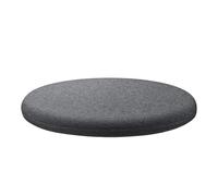 EnxJire Support Coussin Canapé Coussin de Chaise Rond en Mousse à mémoire Forme, Coussin d'assise Coton, Housse Amovible(Dark Grey,35x35cm)