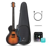 Enya Elgitarr Jack Signature Sonic JT Smart - elkolfibergitarr med 15 W trådlös högtalare, allt-i-ett bärbar rigg för gatumusiker och hemmastudior.