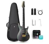 ENYA INSPIRE PRO AL Guitare Électrique avec Micros APEX LAB | Haut-parleur intégré de 20 W, Corps Carbone 39", 64 Préréglages, 50 Sons Ampli, Looper, Tuner pour Jeu Calme & Petites Scènes