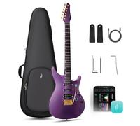 ENYA INSPIRE PRO AL Guitare Électrique avec Micros APEX LAB | Haut-parleur intégré de 20 W, Corps Carbone 39", 64 Préréglages, 50 Sons Ampli, Looper, Tuner pour Jeu Calme & Petites Scènes