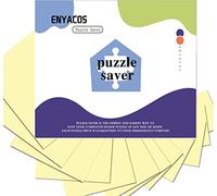 ENYACOS Feuilles d'Autocollants Jigsaw Puzzle, Puzzle Savor, Colle pour Puzzle, 16 Pièces de Stickers Adhésifs, Feuilles adhésives pour Puzzles Accessoire (16)