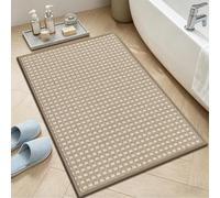 Enyhom Tapis de Bain Antiderapant Dos Caoutchouc, 43x76cm Petit Tapis de Douche Super Absorbant Séchage Rapide, Doux et Lavable en Machine, Tapis Salle de Bain pour Douche, Cuisine, Entree
