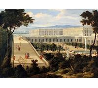 ENYLUFUT Célèbre Imprimer Affiche Imprimé sur Toile L'Orangerie du Château de Versailles par Jean Baptiste Images Abstraites Pour la Décoration de Bureau 60x90cm