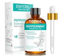 ENYORLI Essence de Menthe Poivrée 100ml - Huile Naturelle pour Diffuseur, Aromathérapie et Bien-être - Idéale pour Soins Capillaires, Massage, DIY Bougies & Savons - Parfum Mentholé Intense