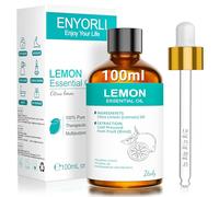 ENYORLI Huile Essentielle de Citron 100 ml Coffret Grand Format Parfum Frais et Tonique Idéale pour Diffusion, Nettoyage Maison et Ambiance Énergisante Usage Externe