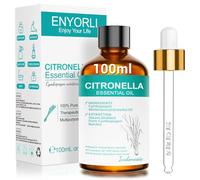 ENYORLI Huile Essentielle de Citronnelle 100ml Naturelle - Distillée à la Vapeur - Idéale pour Diffuseurs, Ambiance Maison et Créations DIY