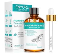 ENYORLI Huile Essentielle de Encens 100ml,Naturelle,Pour Diffuseur, Massage Relaxant, Bougies, Parfum Maison et Ambiance Zen Flacon Verre, Usage Externe Uniquement