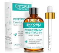 ENYORLI Huile Essentielle de Menthe Poivrée 100 ml - Pour le Visage, la Peau, les Cheveux, l’Aromathérapie, les Diffuseurs, les Bougies, le Massage et les Soins à Domicile