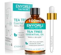 ENYORLI Huile Essentielle De Tea Tree 100ml - Soins Visage, Corps, Cheveux & Ongles - Utilisation En AromathéRapie, Massage, Diffusion, CréAtion De Bougies Et Entretien Domestique