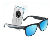 Enzemit GS01 Lunettes de soleil Bluetooth intelligentes avec haut-parleur, verres polarisés, contrôle tactile, musique ouverte et mains libres (bleu)