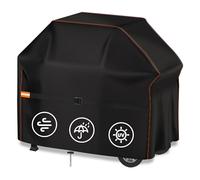 Enzeno Housse de barbecue imperméable en tissu Oxford 210D pour barbecue Weber, Char Broil, Brinkmann, Outback, anti-poussière et UV, 133 x 66 x 110 cm