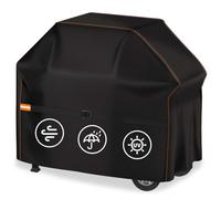 Enzeno Housse de Barbecue résistante aux intempéries - 105x49x102cm - pour Barbecue à gaz - Imperméable à la poussière - pour Weber, Brinkmann, Char Broil - Noir