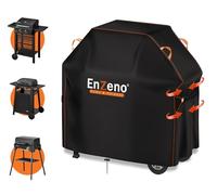 Enzeno Housse de barbecue résistante aux intempéries - 90 x 70 x 110 cm - Pour barbecue à gaz - Anti-poussière - Pour Weber, Brinkmann, Char Broil - Noir