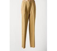 enzo capitani pantalons femme de couleur beige