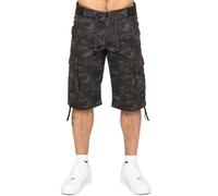 Enzo Cargo Shorts Hommes Décontracté Combat Camouflage Été à Élastique Demi Mini