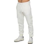 Enzo Mens Cargo Joggers Resserré Pantalons Gym Coupe Standard de Jogging Polaire