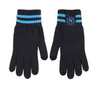Enzo Castellano SSC NAPOLI Gant à rayures avec patch en tissu, écran tactile, 95% PC 5% EA 123487, bleu, taille unique