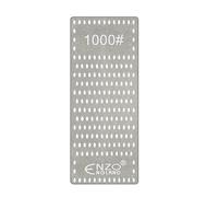 ENZO ENGLAND Pierre à aiguiser diamantée professionnelle pour aiguiser la cuisine des bords ternes ou fatigués 15 x 6 cm (grain 400, 600, 1000 et 1200)