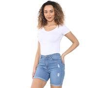 Enzo Femmes Short Déchiré Jeans Coton Extensible Été Plage Chaud Pantalon UK