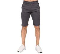 ENZO Homme Coupe Slim Coton Extensible Chino Short Été 28-48 - Gris, 48 Waist x Regular