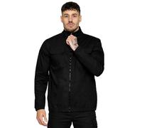 Enzo Hommes Cargo Veste Décontracté Fermeture Éclair Imperméable Poly Classique