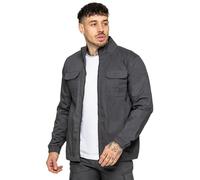 Enzo Hommes Cargo Veste Décontracté Fermeture Éclair Imperméable Poly Classique