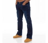 Enzo Hommes Jeans Bootcut Extensible Jambe Large Évasé Bell Bas Pants Tailles UK