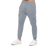 Enzo Hommes Jogging Cargo Coupe Standard Polaire Taille Réglable Casual Pantalon