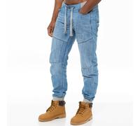 Enzo Hommes Resserré Jeans Coupe Standard Jogger Pantalon Tout Taille