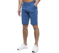 Enzo Hommes Short Chino Coton Coupe Standard Demi Pantalon Décontracté Plage Été