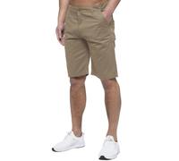 Enzo Hommes Short Chino Coton Été Plage Pantalon Standard Décontracté Demi