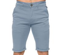 Enzo Shorts Chino Homme Slim Fit Coton Stretch Beige Bleu Noir Gris