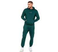 Enzo Hommes Survêtement Ensemble Fermeture Coupe Standard Capuche Côtelé Jogging