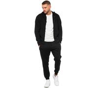 Enzo Hommes Survêtement Polaire Décontracté à Capuche Zip Gym Jogging Ensemble