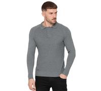 Enzo Hommes Sweat-Shirt Uni Pullover Léger Casual En Coton Tricoté