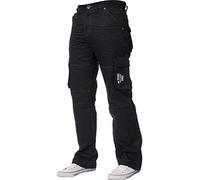 Enzo Jean ample pour homme, Black - Black Wash, 28 W/30 L