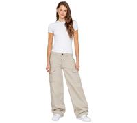 Enzo Jean Droit À Jambe Large Extensible Pour Femme Poches En Denim