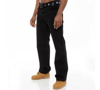 Enzo Jeans Droit Denim Ceinture Coupe Regular Homme Tailles UK
