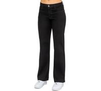 Enzo Jeans Femme Coupe Regular Jambe Large Stretch Denim Taille 28 30 32