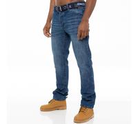 Enzo Jeans Hommes Droit Jambe Pantalon Coupe Standard Sans Ceinture Tailles UK