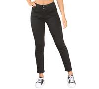 Enzo Jeans Pour Femmes Taille Élastique Stretch Denim Jambe Droite