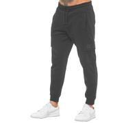 Enzo Cargo Standard Jogging Hommes Décontracté Uni Côtelé Poignets Bas de