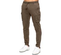 Enzo Pantalon Cargo Homme Coton Élasthanne Élastique Cordon Taille S-2XL