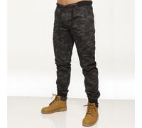 Enzo Pantalon Cargo Homme Combat Jogger Militaire Camouflage Taille Élastique