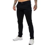 Enzo Pantalon Chino Homme Coupe Slim Coton Extensible Étroit Jean Tout UK Taille