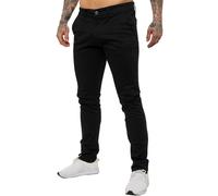 Enzo Pantalon Chino Homme Coupe Slim Coton Extensible Étroit Jean Tout UK Taille